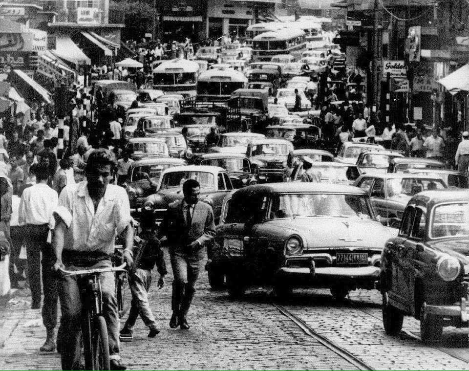 شارع ويغان فى بيروت عام 1969، المدينة التى عمل فيها نسيم بالسفارة المصرية وقت تهريب عبد الحميد السراج عام 1962 (صورة أرشيفية للحقبة)